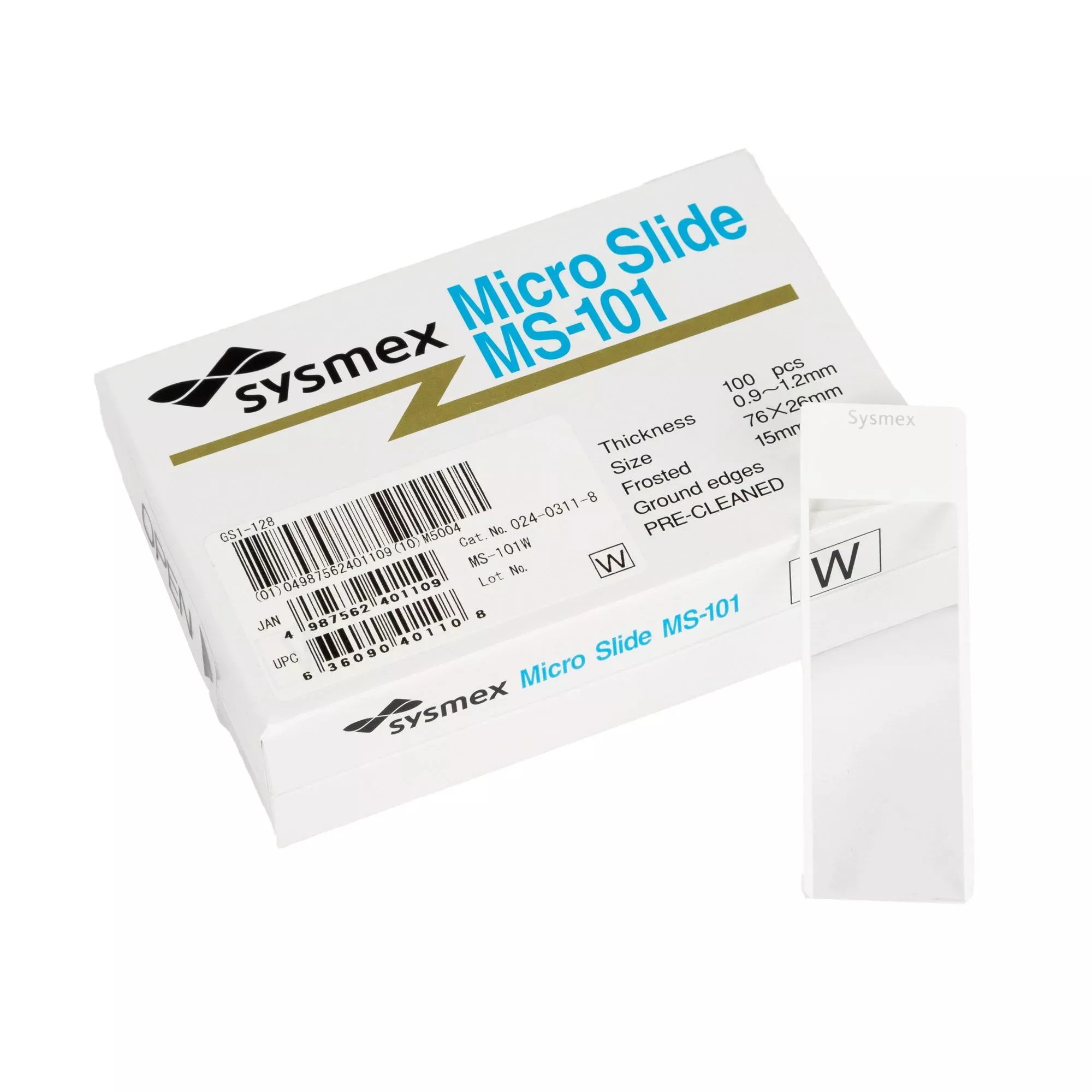 Microscope Slide Micro Slide 26 X 76 mm Frosted End