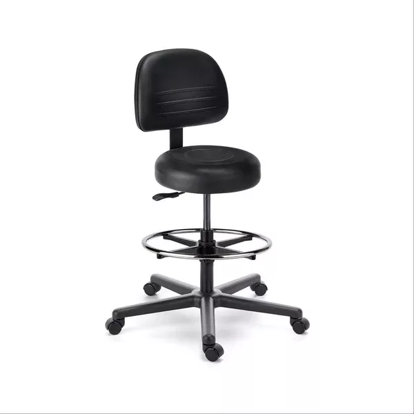Mid-Height Fusion Round Stool R+ with Back Mid-Height ,1 Each