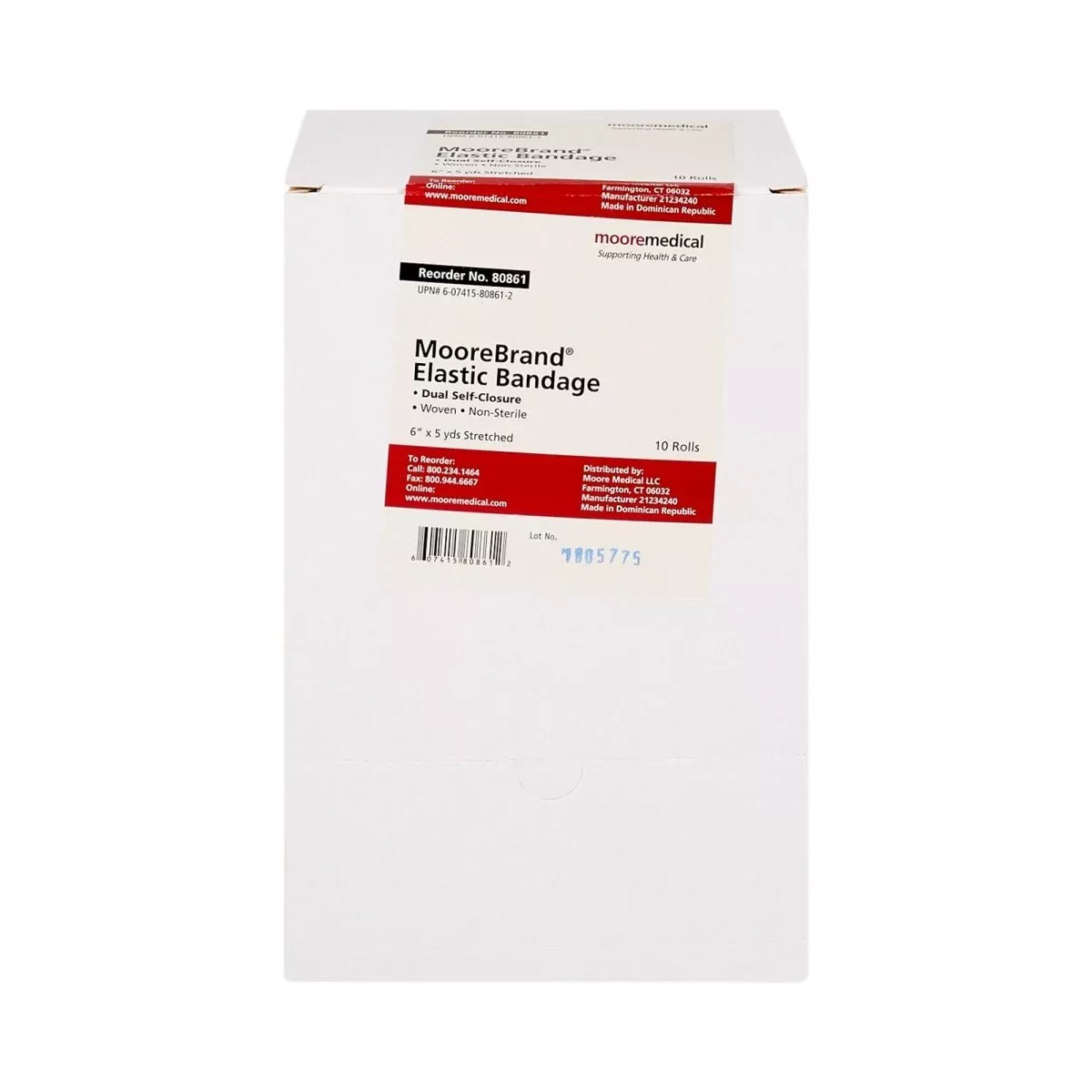 Moorebrand Double Hook And Loop Closure Elastic Bandage
