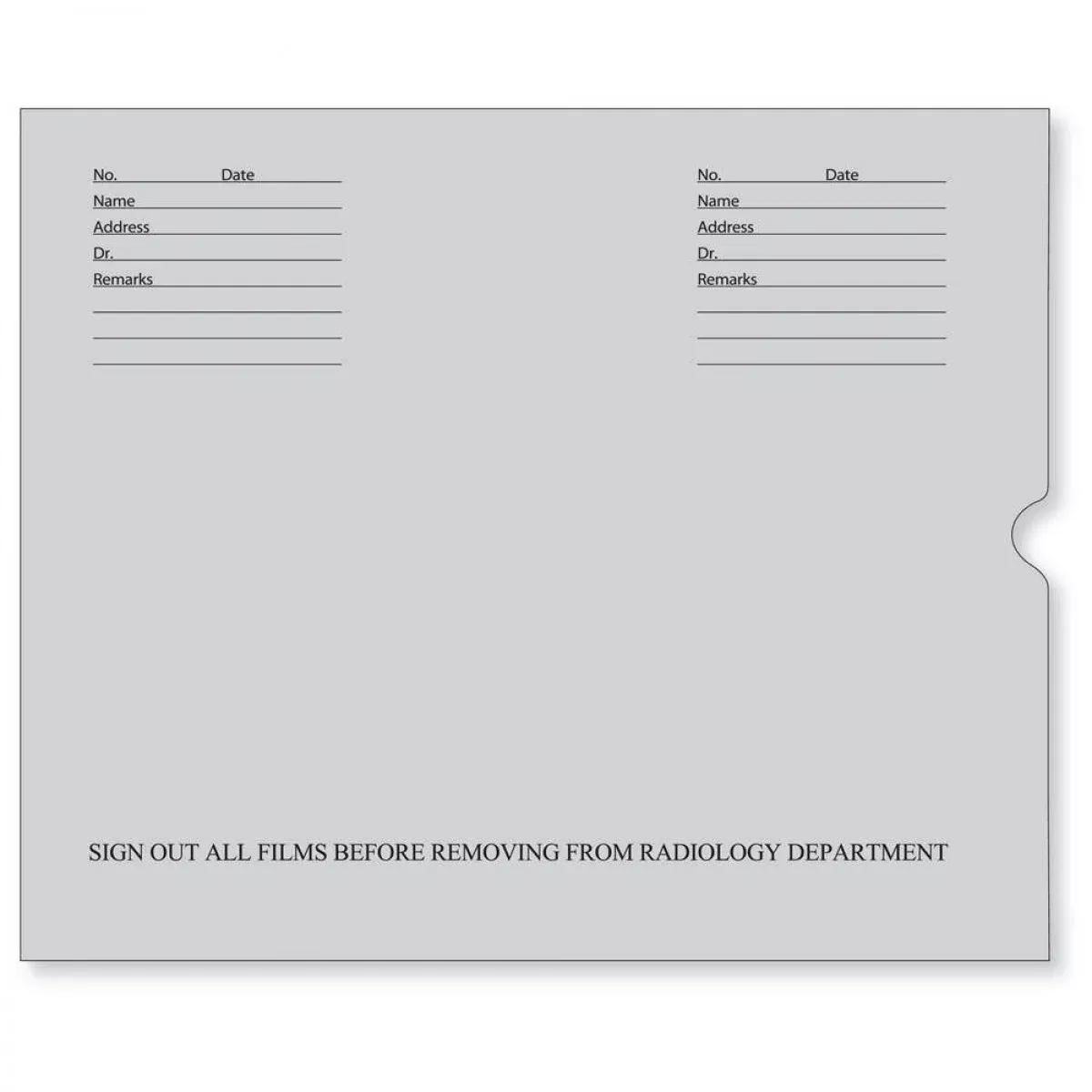 Negative Preserver Open End With Black Print 32# Graykraft 14-1/2"X17-1/2" - 500 Per Case