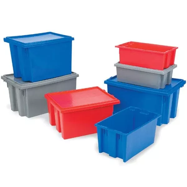 Nesting and Stacking Totes 11"W x 18"L x 9"H ,1 Each