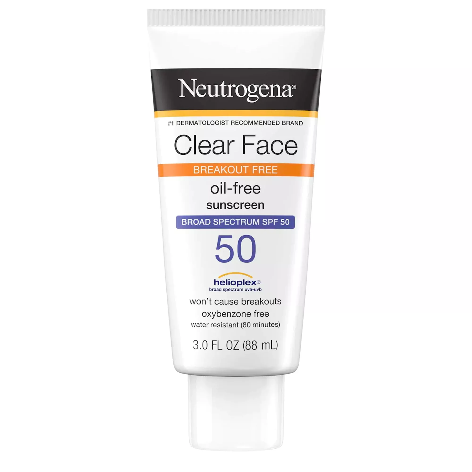Neutrogena Clear Face Oil Free Sunscreen, 3 oz.