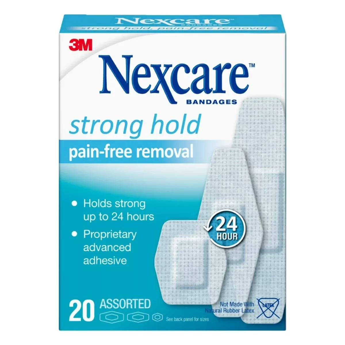 Nexcare Sensitive Skin White Adhesive Strips