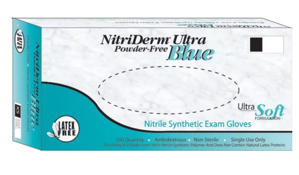Nitriderm Ultra Blue Exam Gloves