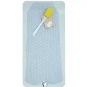 No-Skid Cushioned Bath Mat, 15-3/4" X 41", Blue