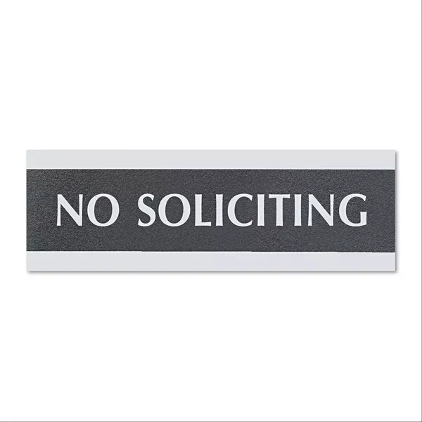 No Soliciting Office Sign No Soliciting ,1 Each