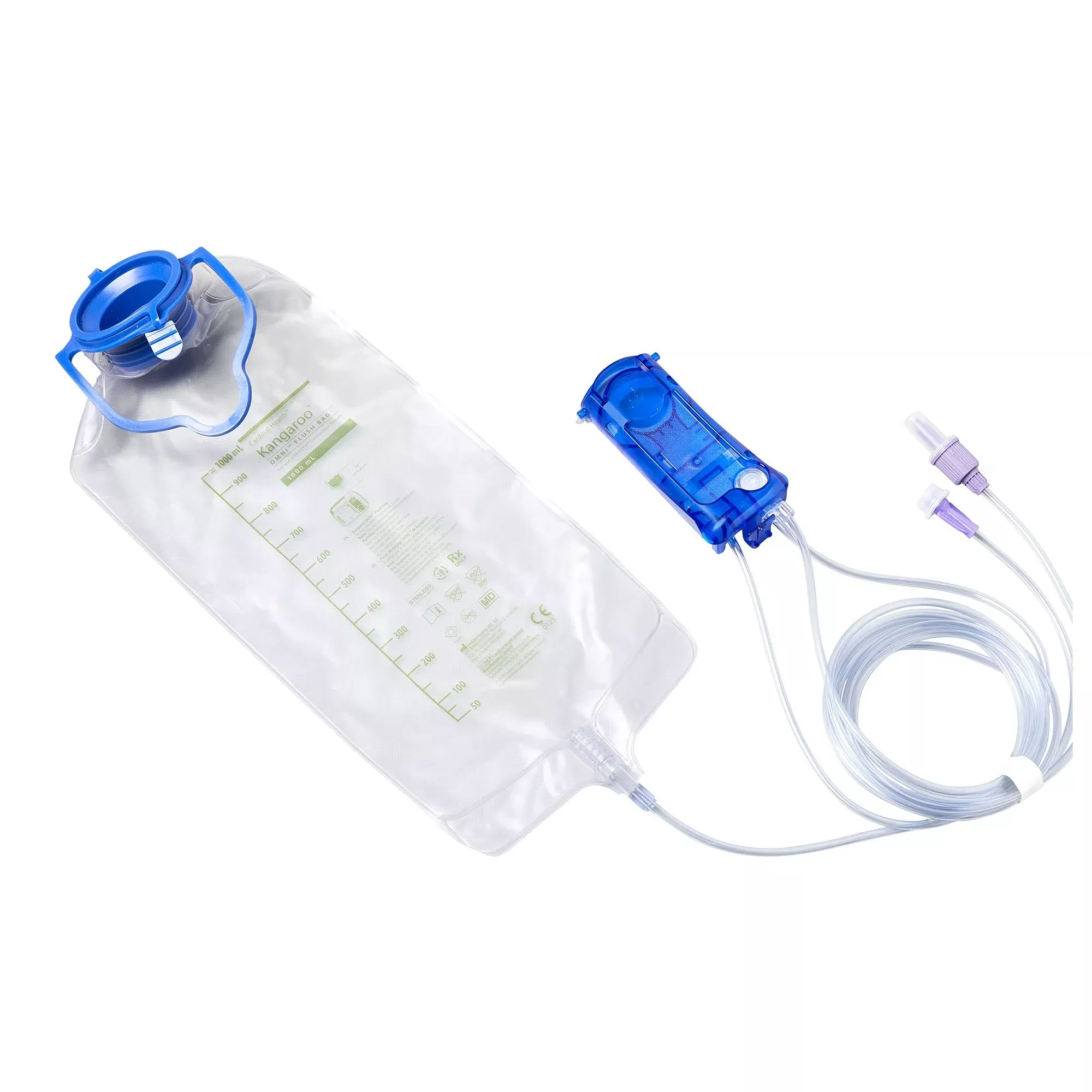 OMNI™ ENPlus Enteral Feeding Pump Spike Set with Flush Bag 1000 mL | Cardinal BSPFF