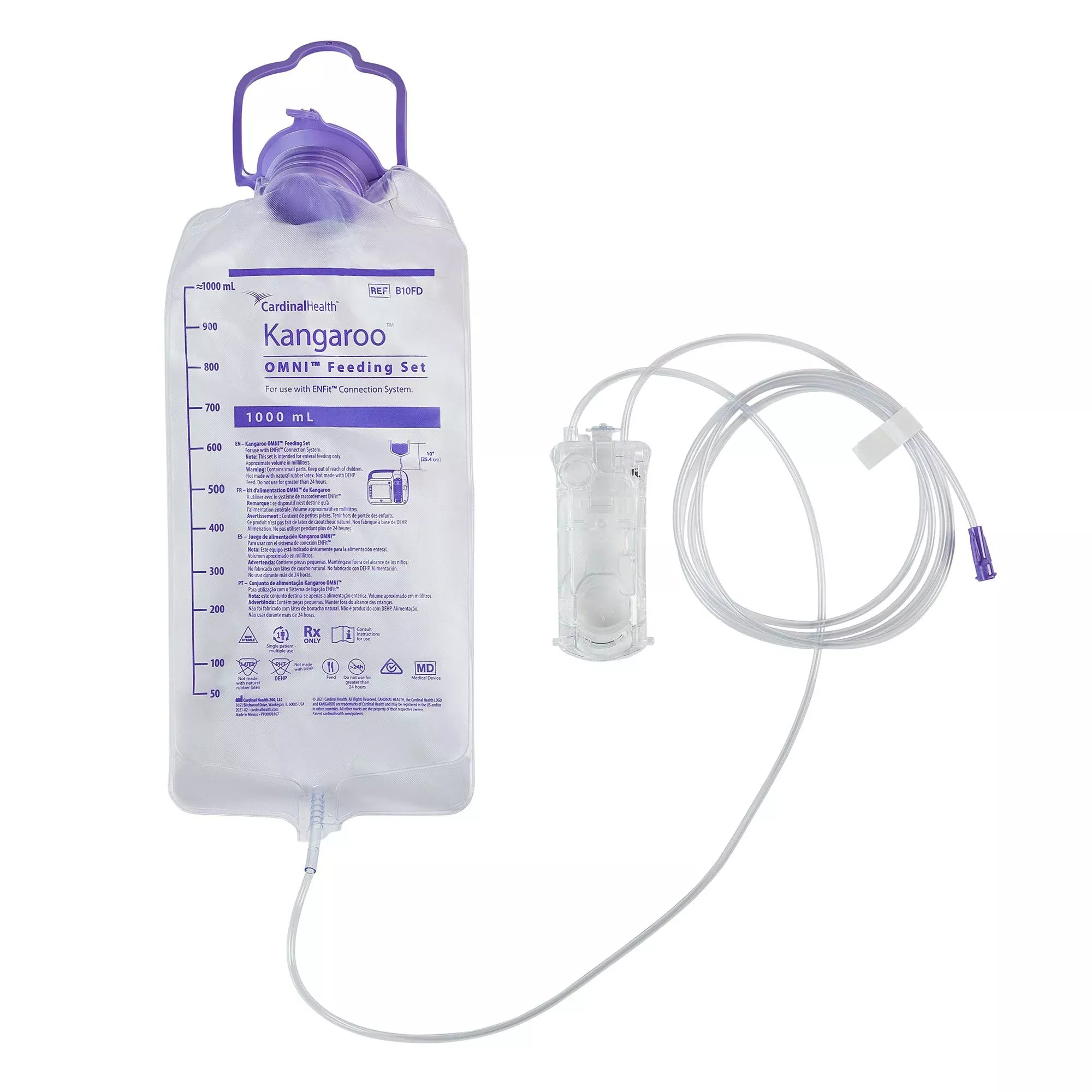 OMNI™ Enteral Feeding Pump Bag Set 1000 mL | Cardinal B10FD