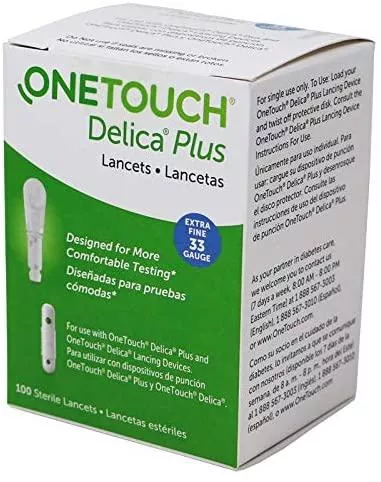 OneTouch Delica Plus Lancet 33G (100 count)