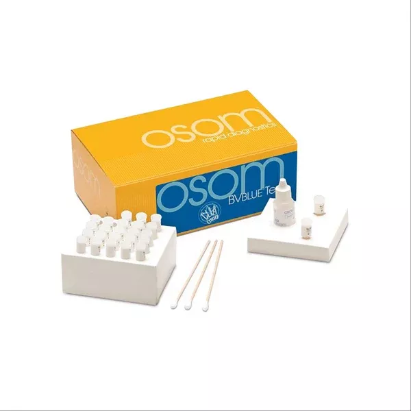 OSOM Bacterial Vaginosis Test Kit OSOM BVBLUE Control Kit • CLIA Waived ,Pack oF 25