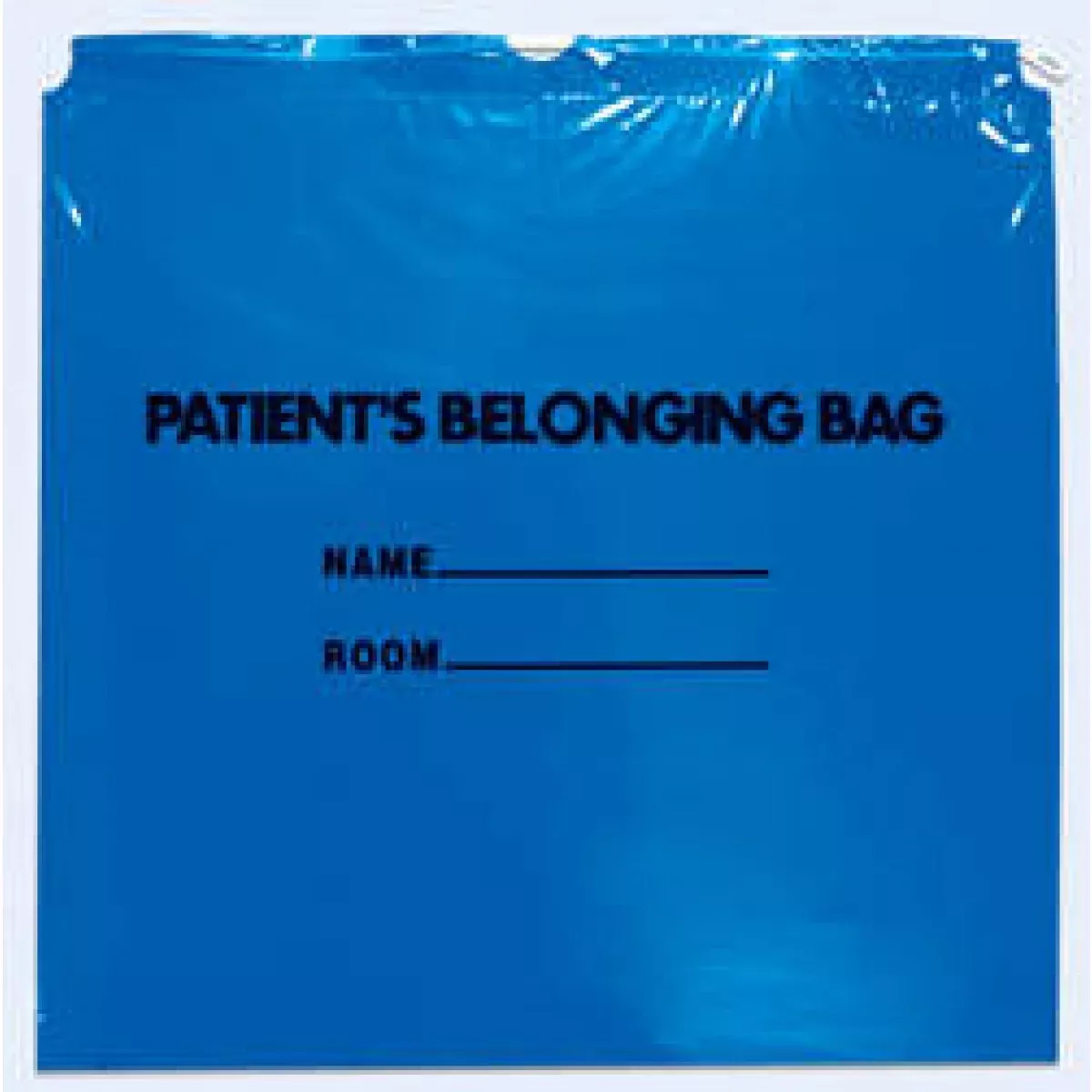 Patient Belongings Bag Drawstring Blue Plastic 20" X 23" X 4" - 250 Per Case