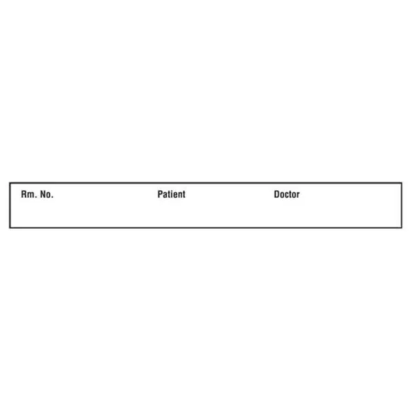 Patient Chart Label Tape Patient Chart • 4.5"W x 0.5"H each ,1 / roll
