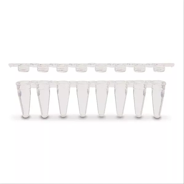 PCR Tubes with Strip Dome Caps Dome Cap • Clear ,1Pack oF 25