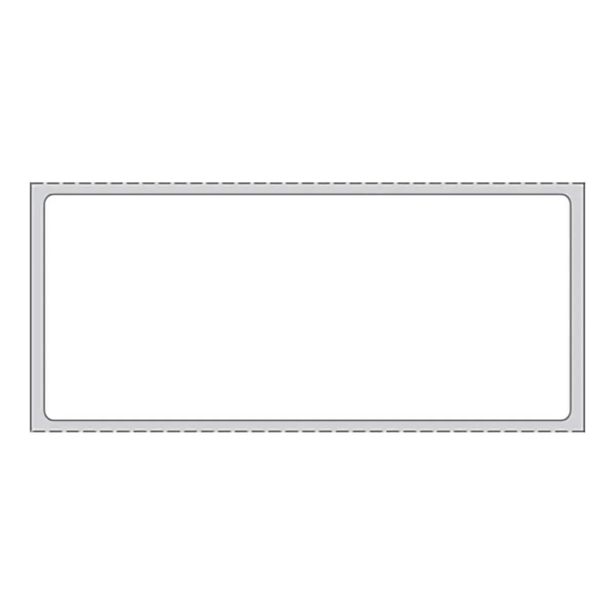 PDC White Blank Thermal Label
