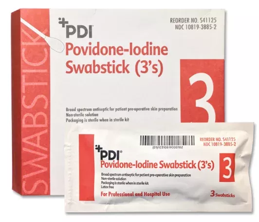 PDI PVP Povidone-Lodine Pads and Swabsticks