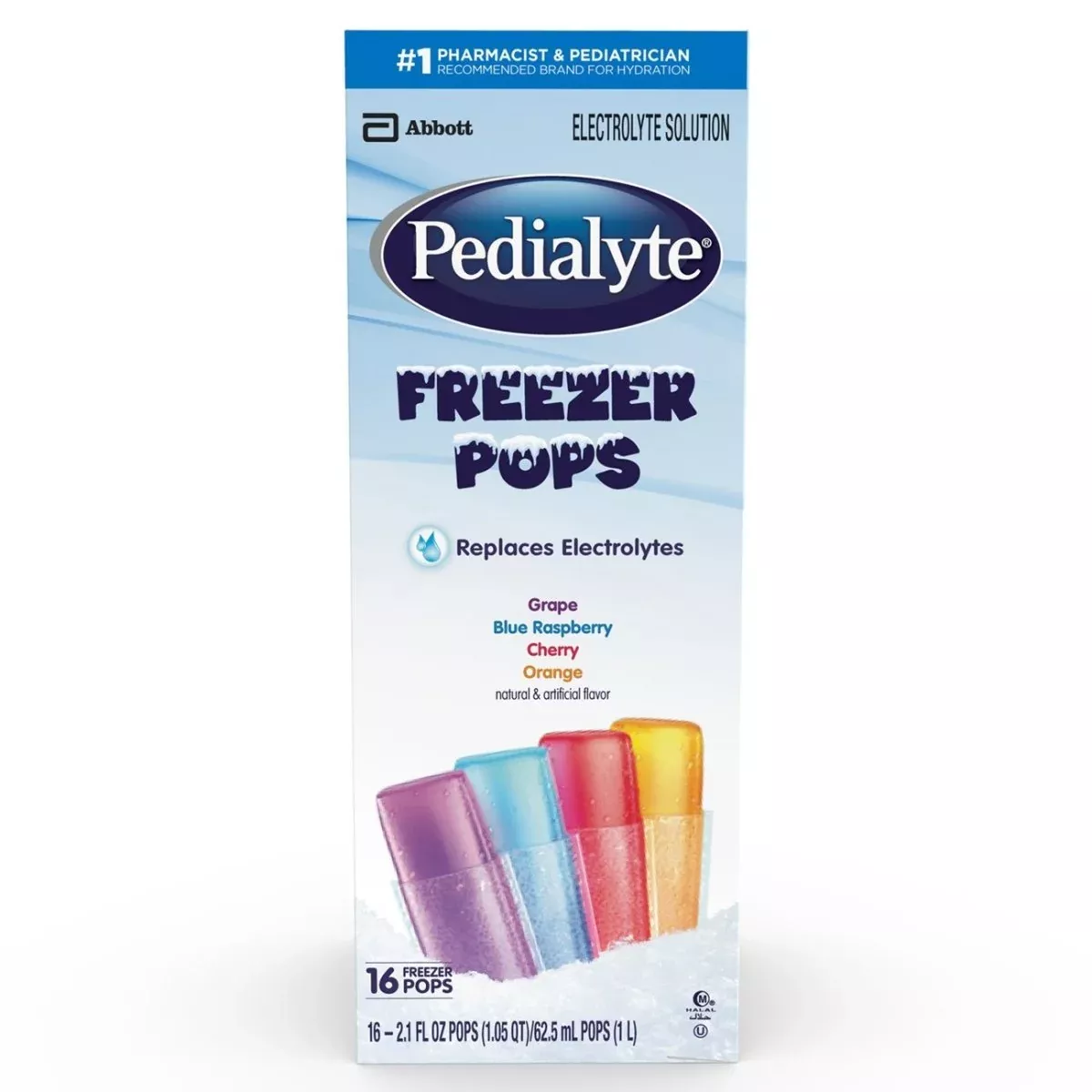Pedialyte Assorted Flavors Electrolyte Freezer Pop