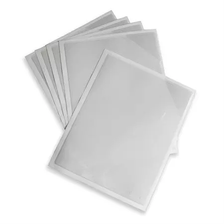 Permanent Adhesive Mount Document Pocket Corner Close Document Pockets • 9.75"W x 13"H ,5 / pk