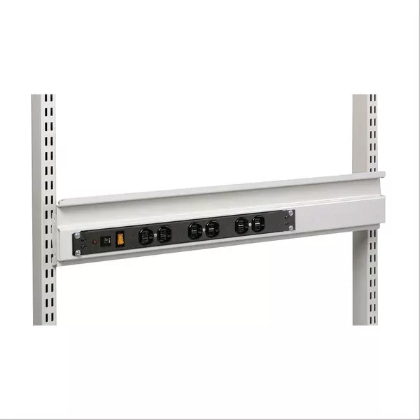 Phenolic Laminate Table Accessories 72" Bin Rail for Single Bay Uprights ,1 Each