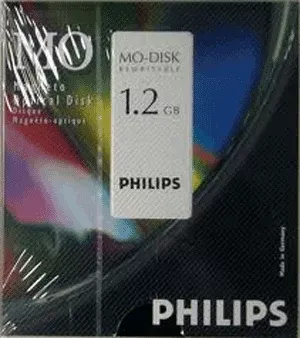 Philips Optical Disc 5 1/4" Silver 1.2Gb 2X Rewritable 512B/S 1 Each