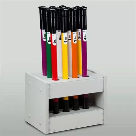 Physical Therapy Weight Bar Floor Rack Physical Therapy Weight Bar Floor Rack (Holds 12) • 15.875"W x 13"D x 13"H ,1 Each