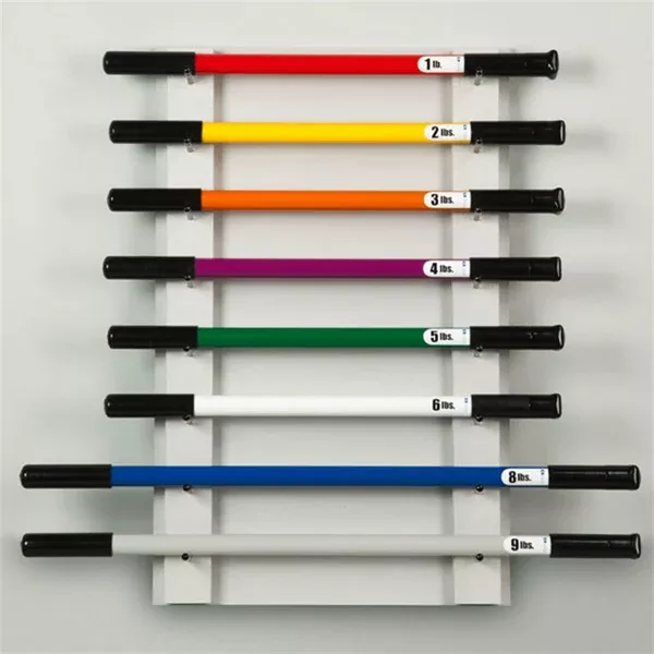 Physical Therapy Weight Bar Wall Mount Rack Physical Therapy Weight Bar Wall Mount Rack (Holds 8) • 23.5" W x 36.5" H ,1 Each