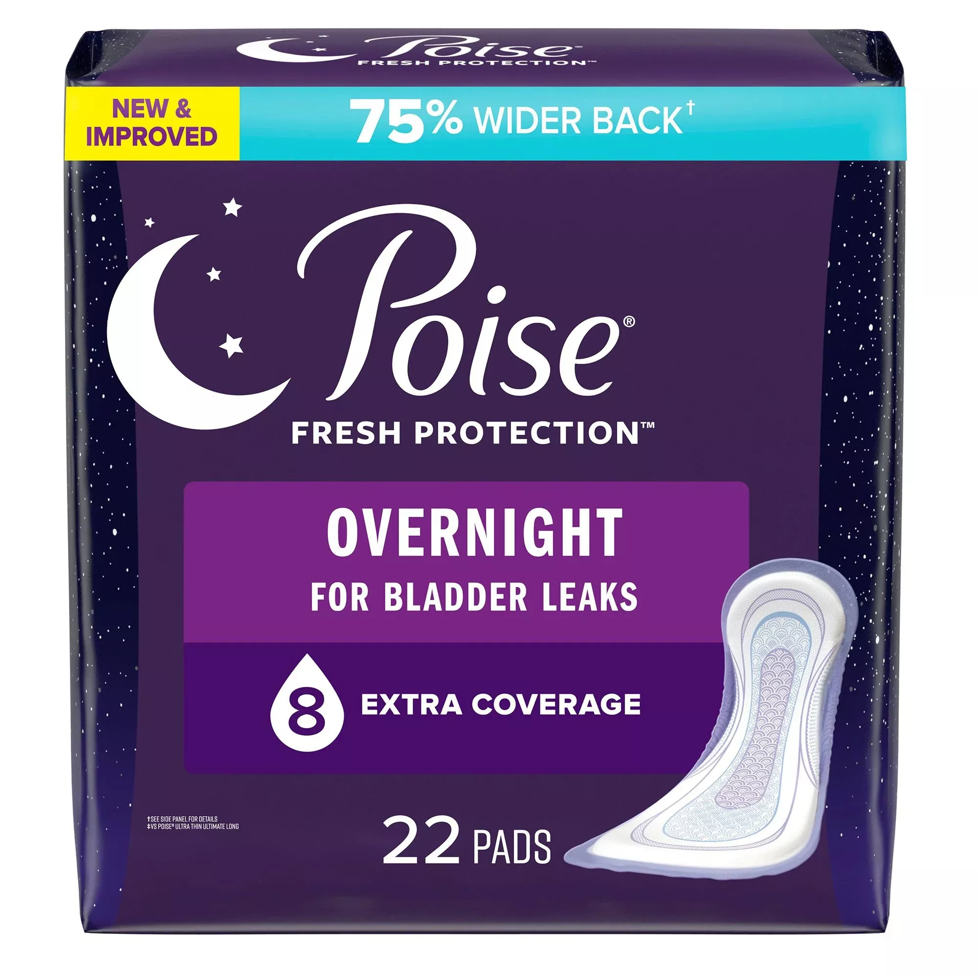 Poise Fresh Protection™ Overnight Bladder Control Pads