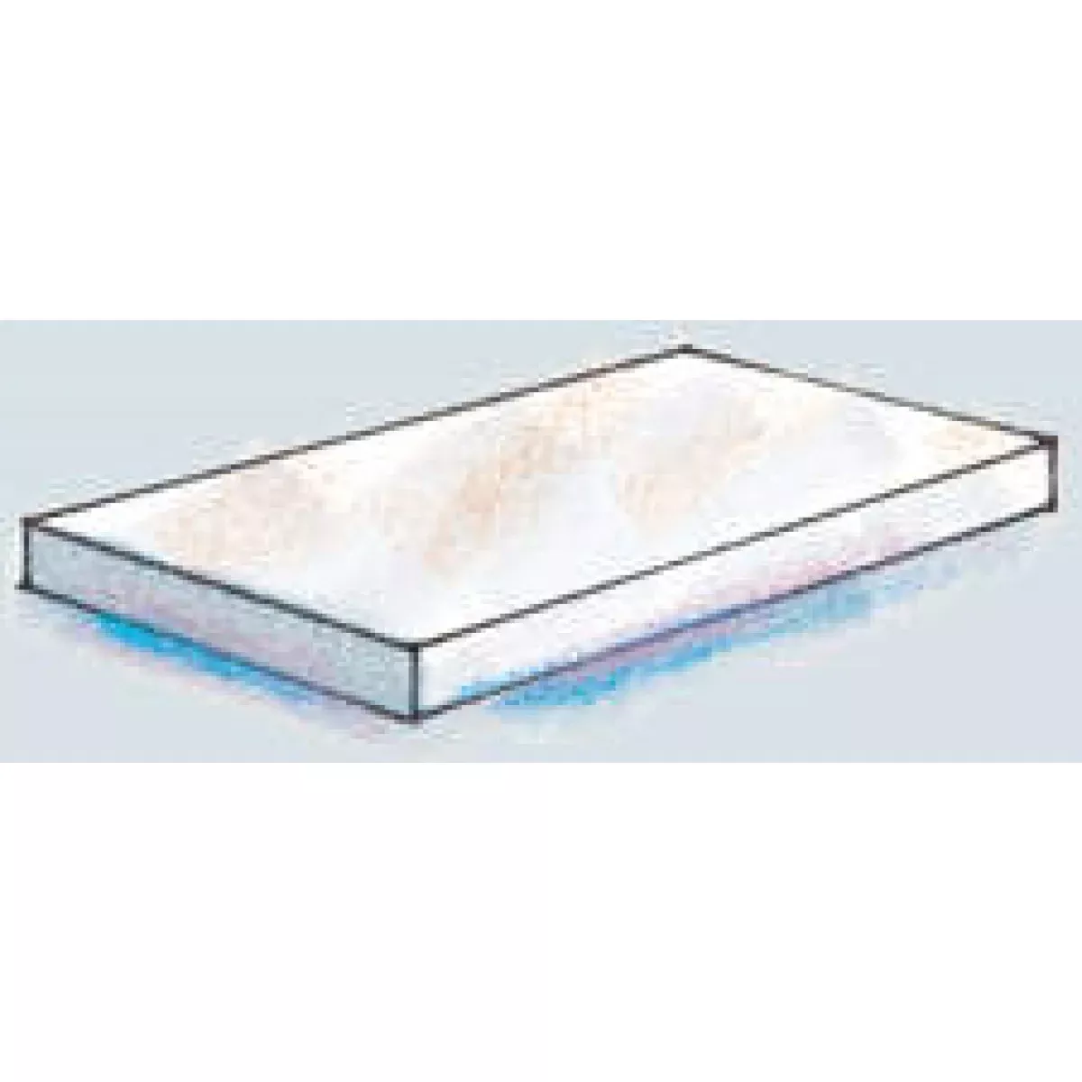 Poly Binder Side Open 3-Ring Blank Front Beige 3" 1 Each