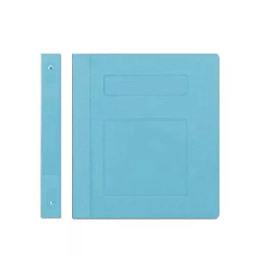 Poly Binder Side Open 3-Ring "Resident Record Light Blue 2" 1 Each