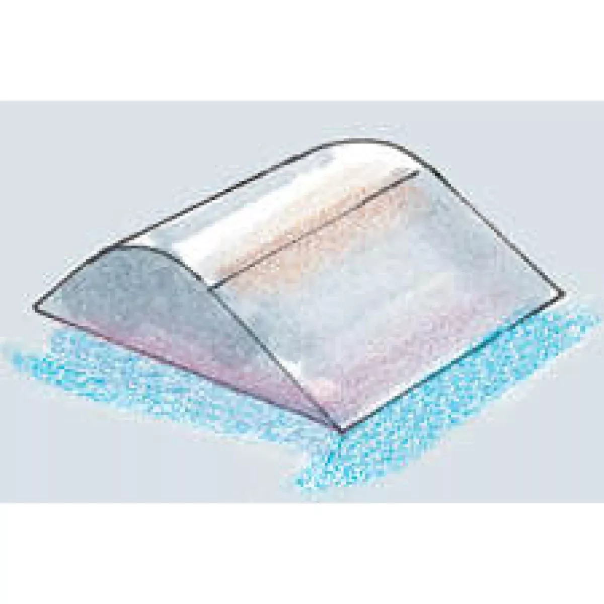 Position Aid Angular Bolster Gray Foam 7 1/2" X 12 1/2" X 21" 1 Each