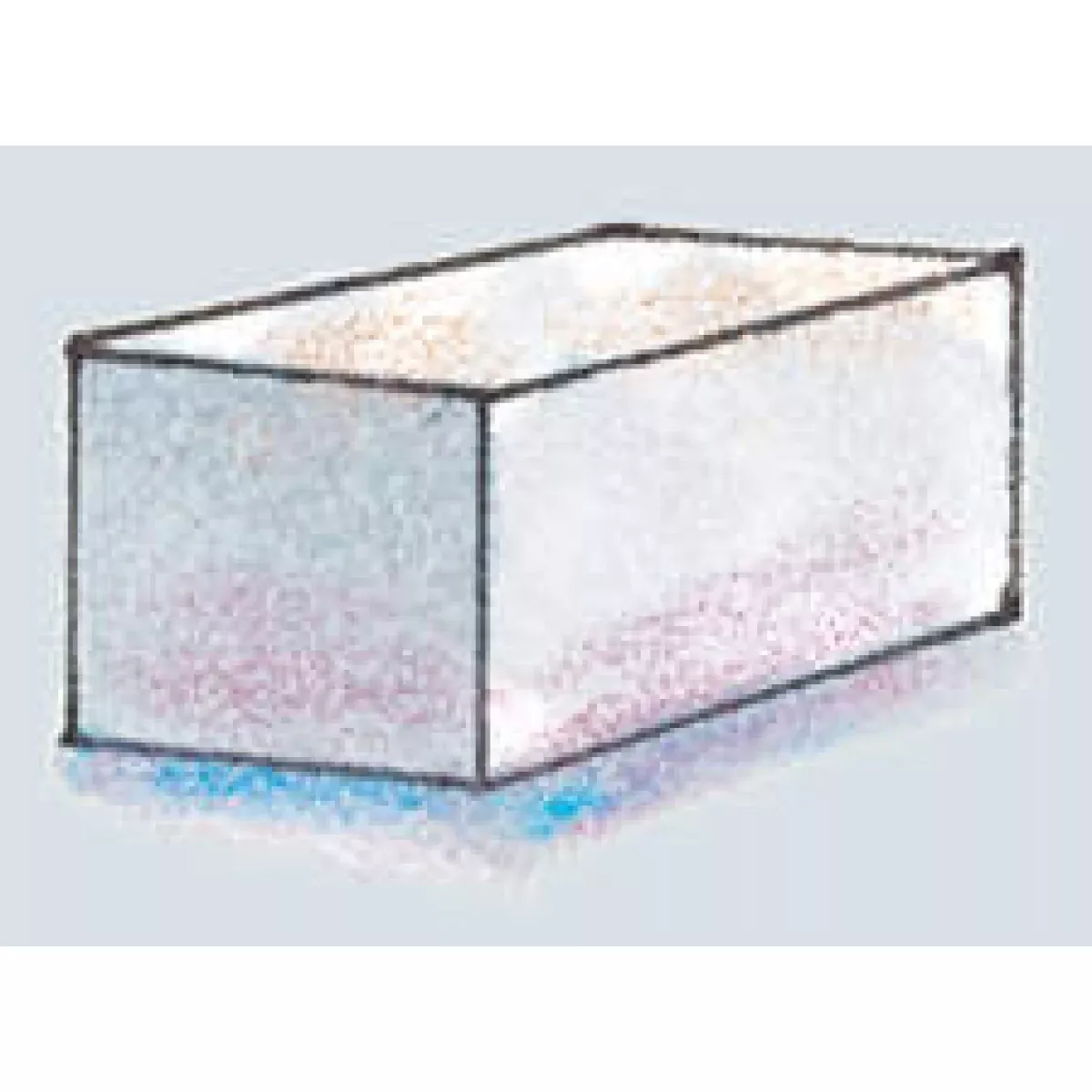 Position Aid Rectangle Gray Foam 4 3/4" X 4 3/4" X 9 1/2" 1 Each