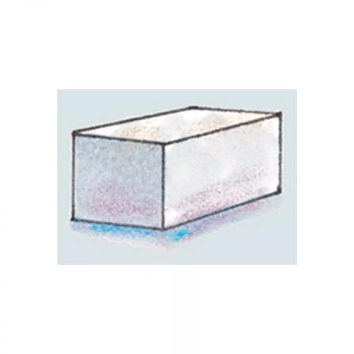 Position Aid Rectangle Gray Stay-Dry 4 3/4" X 4 3/4" X 9 1/2" 1 Each