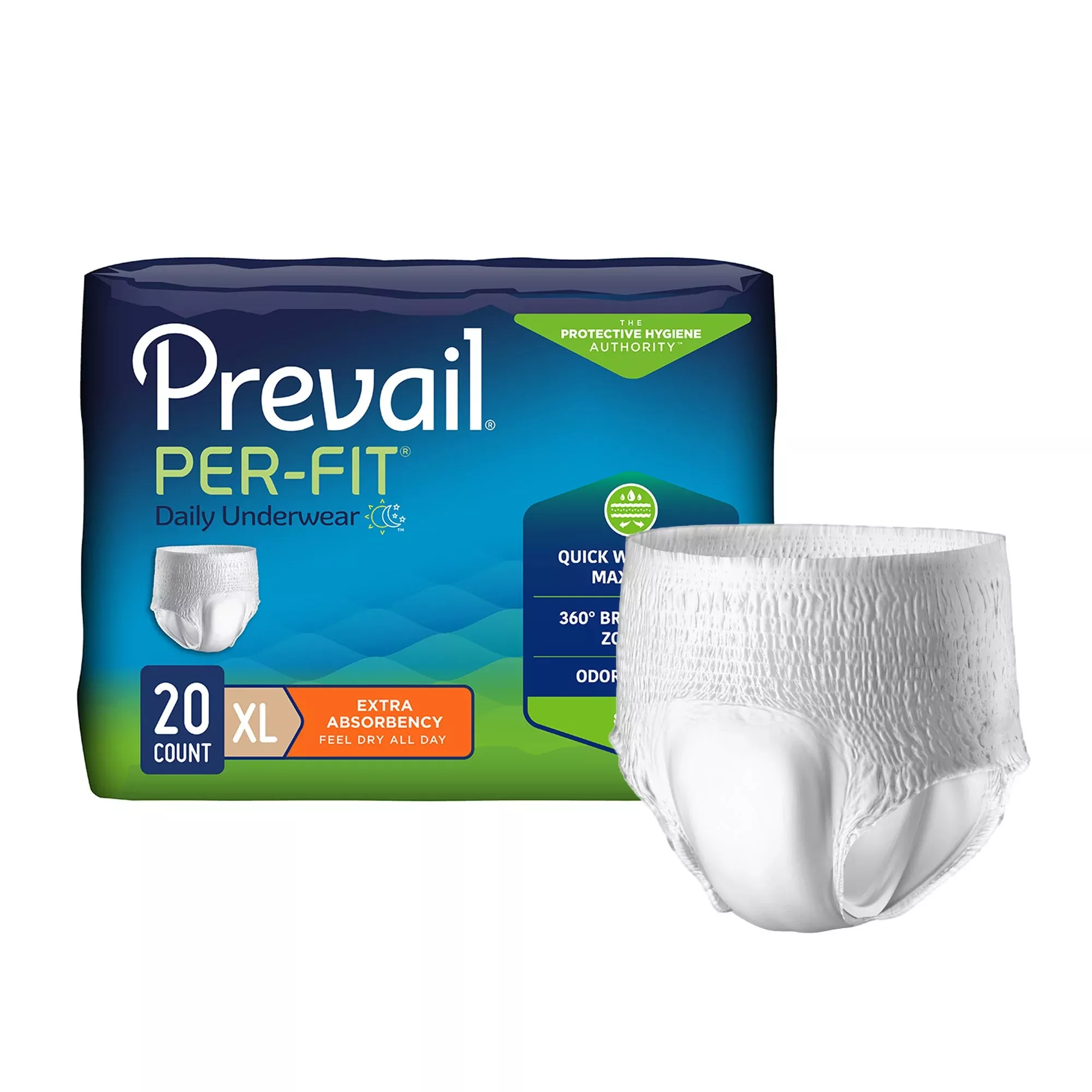 Prevail Per-Fit Daily Underwear, X-Large