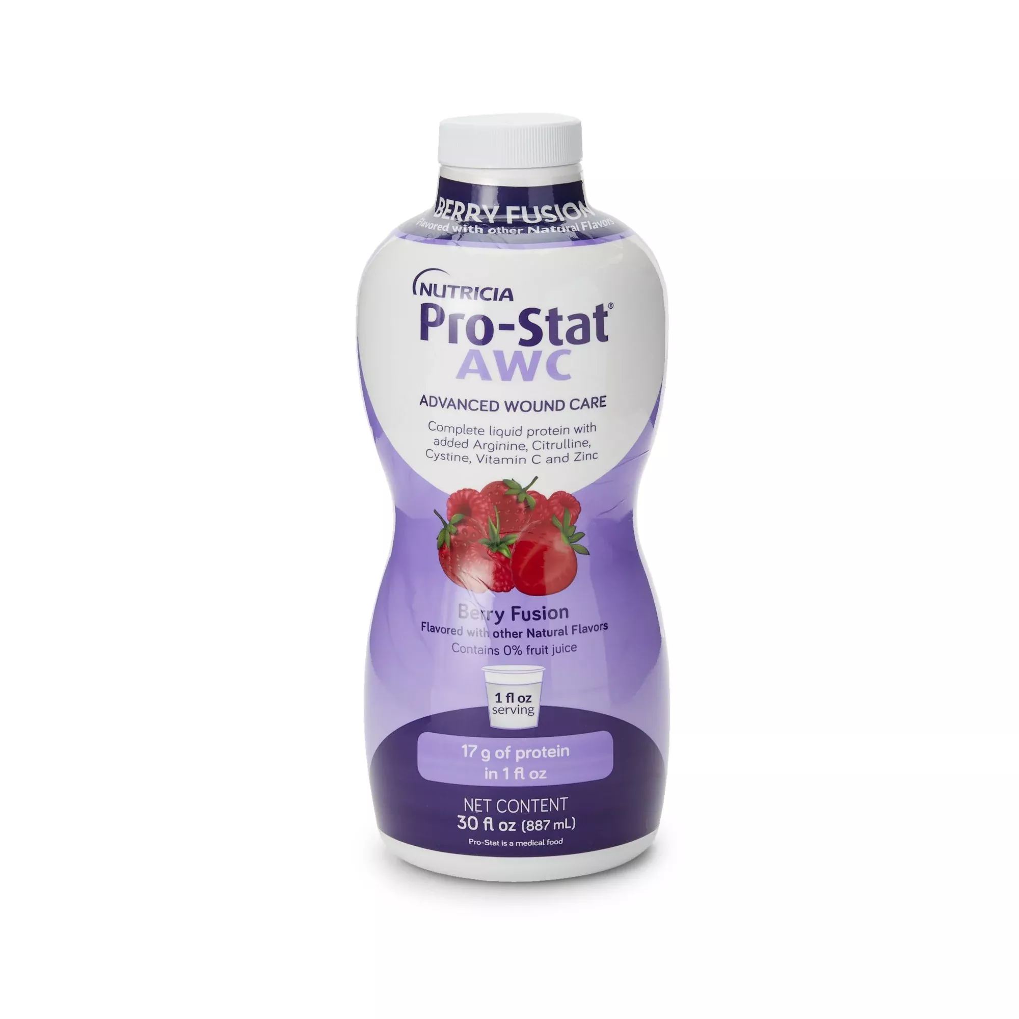 Pro-Stat AWC Berry Fusion Complete Liquid Protein for Wound Healing, 30-oz.