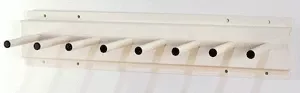 Protective Apparel Apron Rack Peg Board 8 Pegs Almond Steel - 1 Each