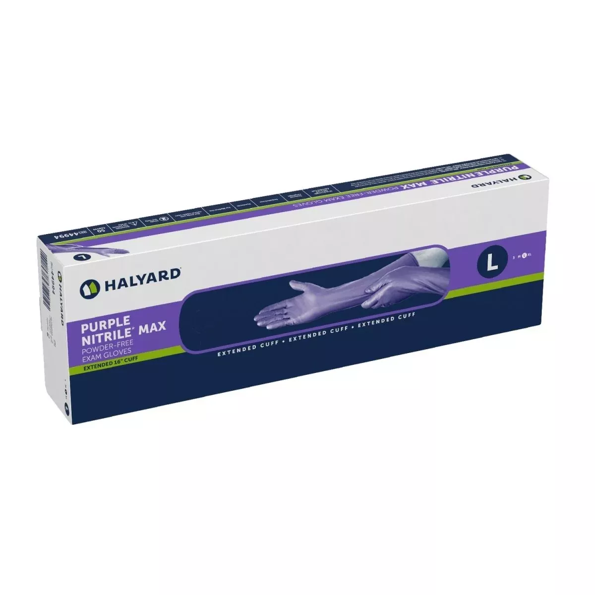 Purple Nitrile Max Nitrile Extended Cuff Length Exam Gloves