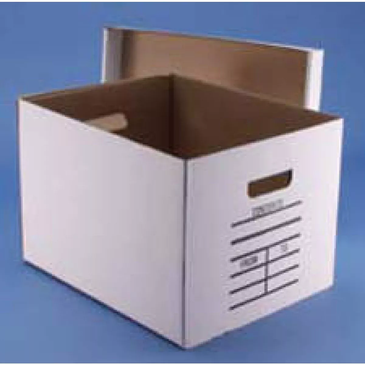 Record Storage Box With Lift Off Lid White 250# 24" X 12" X 10" 10 Per Case