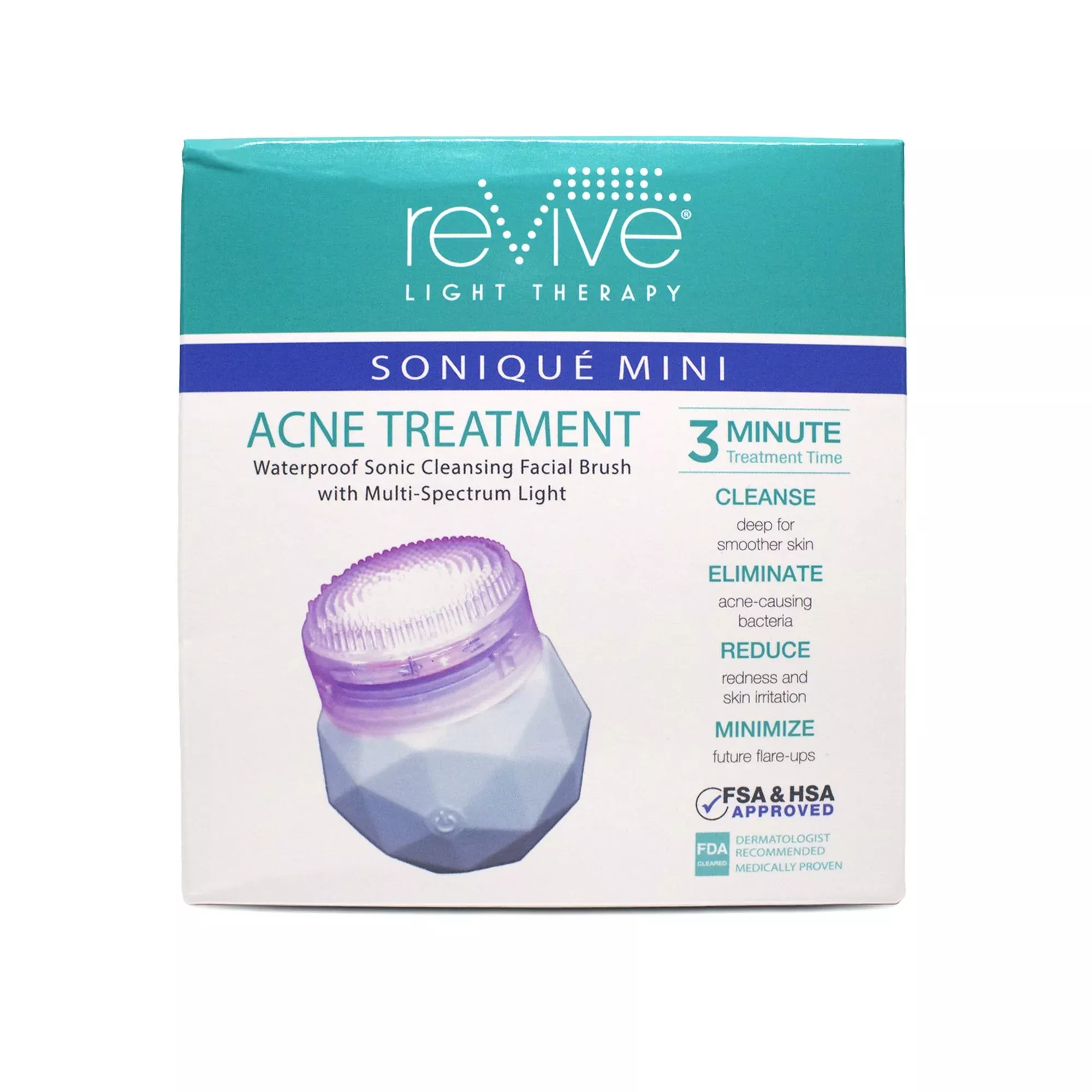 Replacement Brush Heads reVive Light Therapy Sonique Mini For reVive Light Therapy Soniqué Mini Acne or Soniqué Mini Anti-Aging LED Sonic Cleansers