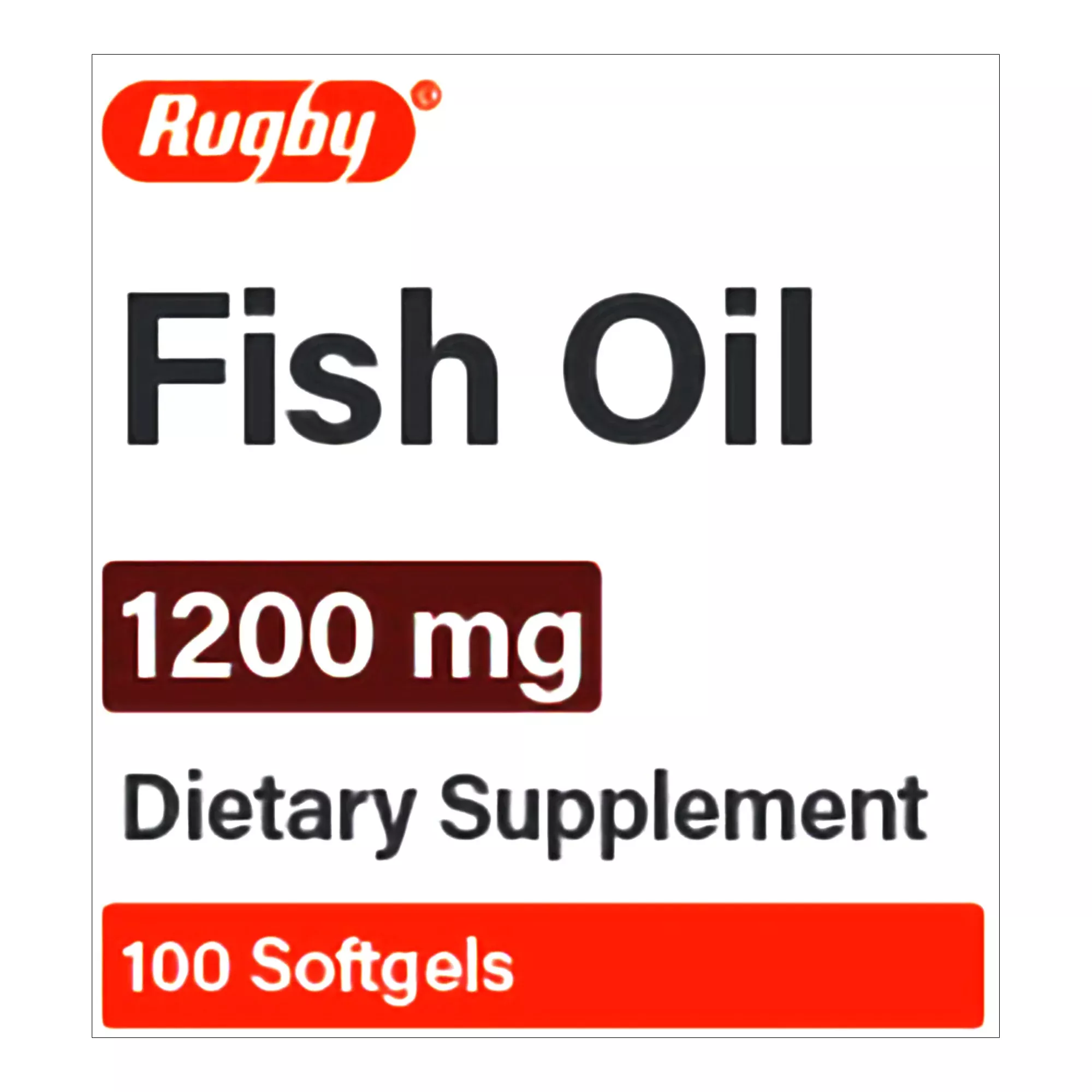 Rugby 1200 mg Fish Oil Dietary Supplement
