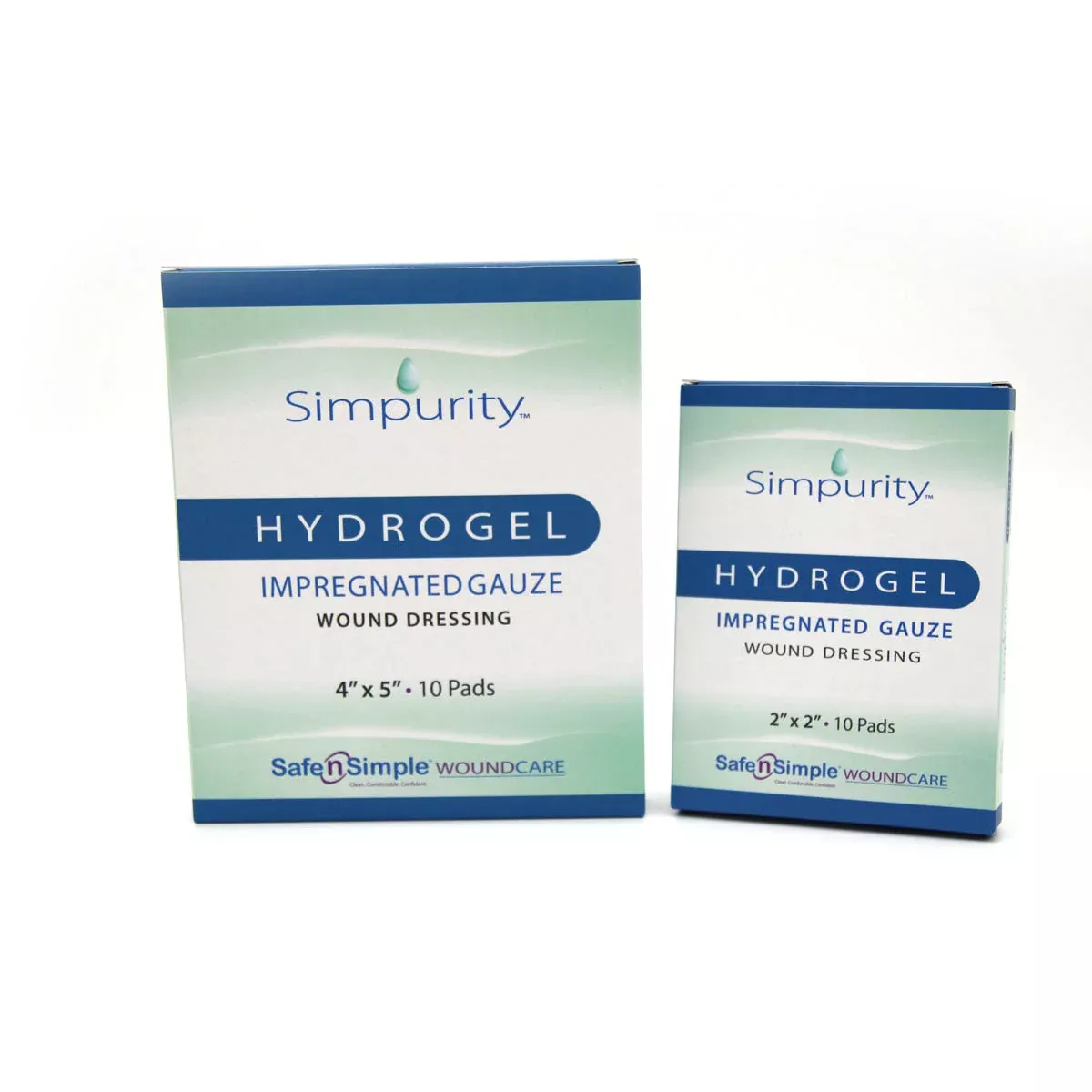 Safe N Simple Simpurity Impregnated Hydrogel Gauze Wound Dressing (80 Count)
