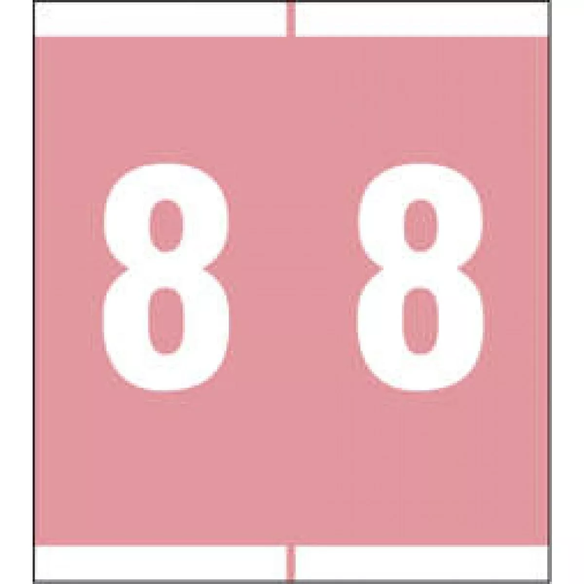 Sav-Tyme Compatible Nsfm Color Code Label Numeric "8" 1 1/2" X 1 11/16" Pink Permanent 500 Per Roll