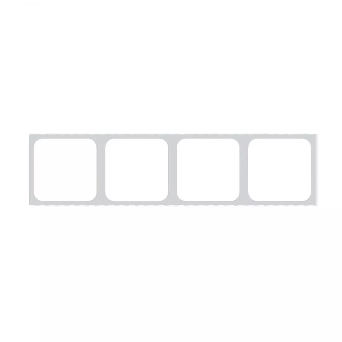 Slide Label - Direct Thermal (Paper, Permanent)1" Core 7/8" X 7/8" White - 10000 Per Roll