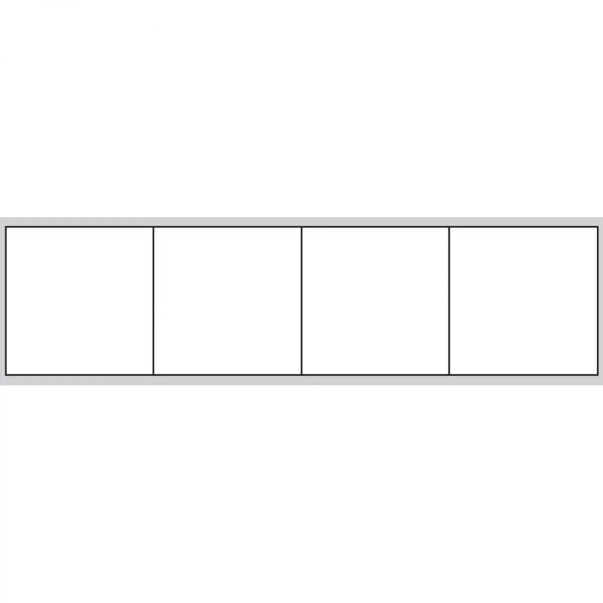 Slide Label - Thermal Transfer (Paper, Permanent) 3" Core 15/16" X 15/16" White - 7400 Per Roll, 3 Rolls Per Box
