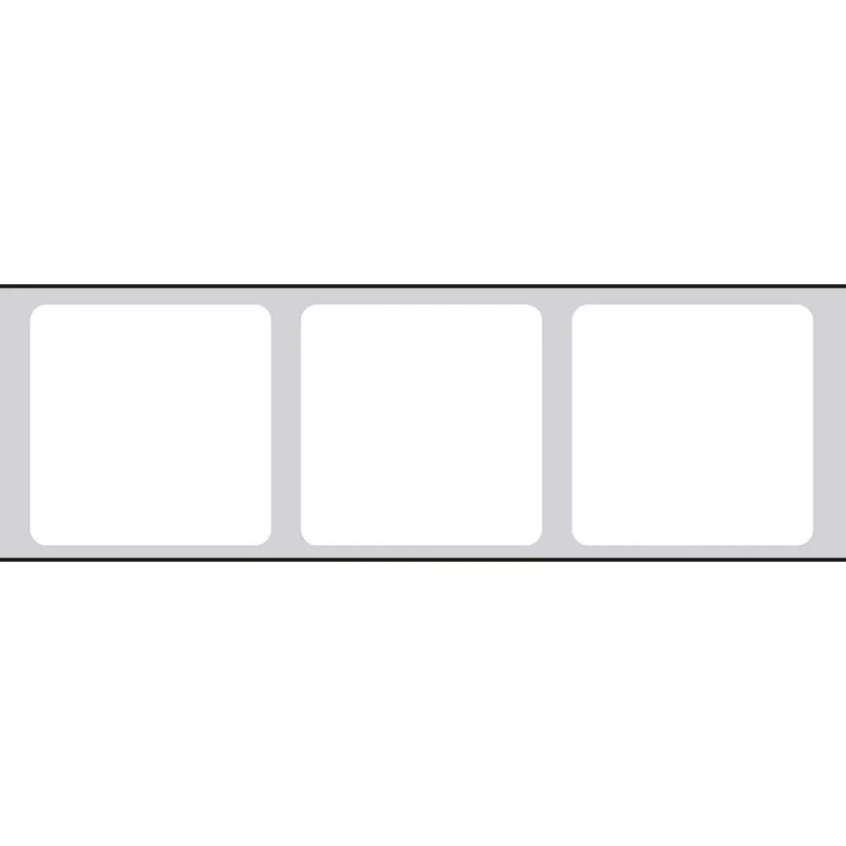 Slide Label - Thermal Transfer (Synthetic, Permanent) 1" Core 15/16" X 15/16" White - 6000 Per Roll