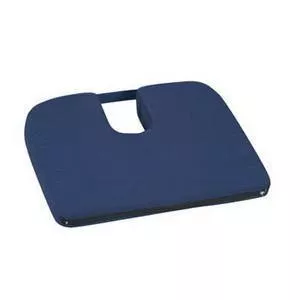Sloping Coccyx Cushion, 15" X 14" X 1.5", Navy