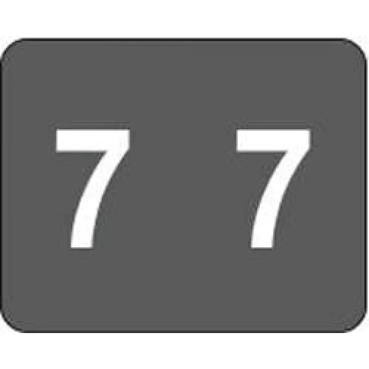 Smead Compatible Dccrn Color Code Label Numeric "7" 1 1/4" X 1" Light Gray Permanent 500 Per Roll