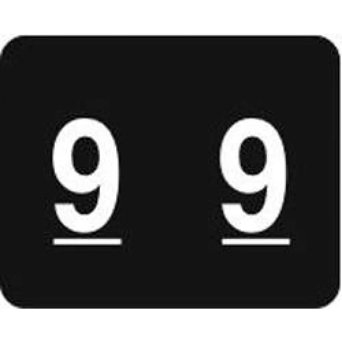 Smead Compatible Dccrn Color Code Label Numeric "9" 1 1/4" X 1" Black Permanent 500 Per Roll