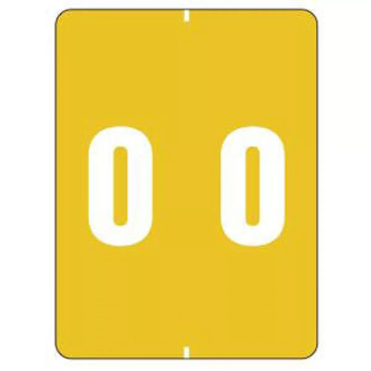 Smead Compatible Dtxl Color Code Label Numeric "0" 1 1/2" X 2" Yellow Permanent 500 Per Roll