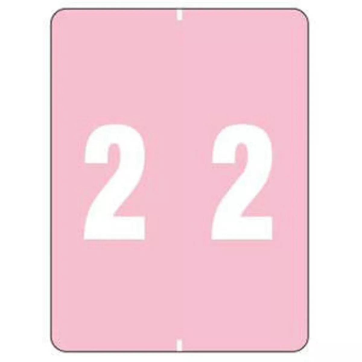 Smead Compatible Dtxl Color Code Label Numeric "2" 1 1/2" X 2" Pink Permanent 500 Per Roll