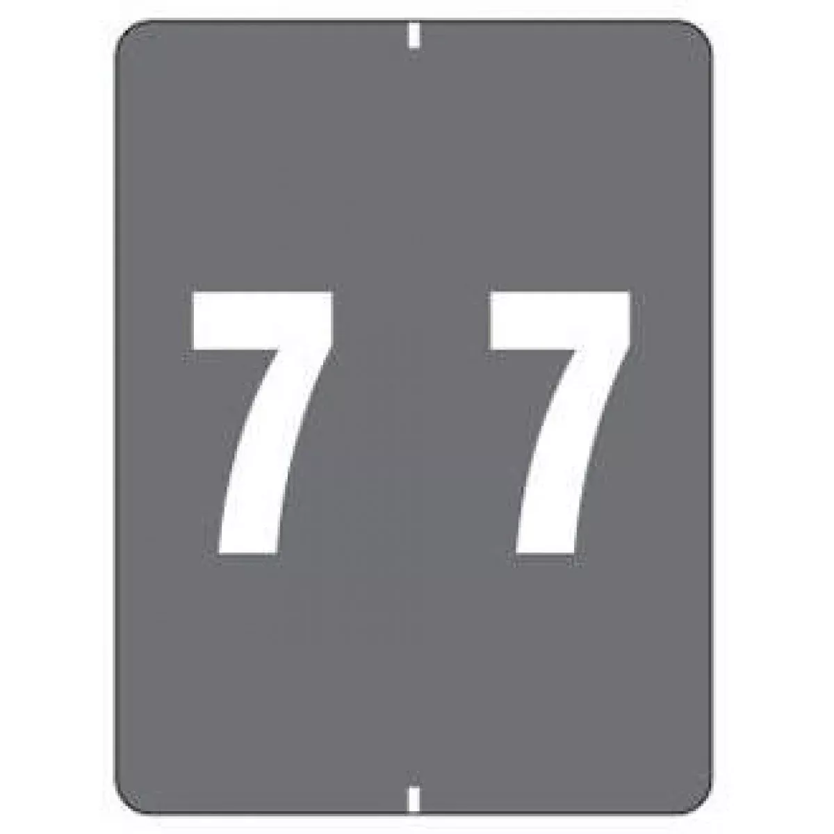 Smead Compatible Dtxl Color Code Label Numeric "7" 1 1/2" X 2" Gray Permanent 500 Per Roll