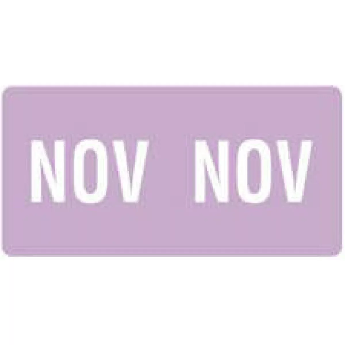 Smead Compatible Ets Color Code Label Month "Nov" 1" X 1/2" Lavender Permanent 250 Per Pack
